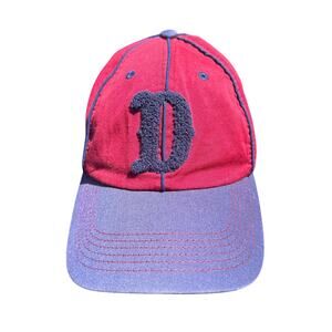 Disney Parks Donald‎ Duck Baseball Hat Unisex Maroon Blue Embroidered Adjustable